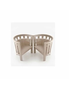 Italbaby - Kit Seduta Poltrona Ovale 2 Sedute con Cuscini