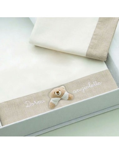 Nanan - Lenzuola Lettino Tato Tortora Co-Sleeping Set 3 Pezzi