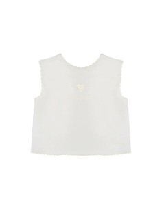 Nanan - Camicia della Fortuna Panna con Cuoricino Ricamato