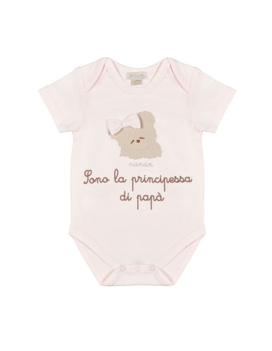 Nanan - Body con Scritta Sono la Principessa di Papà