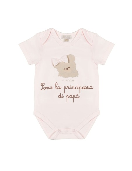 Nanan - Body con Scritta Sono la Principessa di Papà