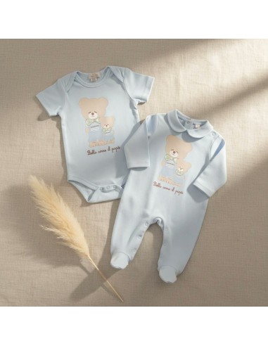 Nanan - Box Tutina+body Azzurro "Bello come il Papà