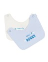 Nanan - Bavaglio Off-White Nonni con Scritta ''Amo Il Nonno/La Nonna''