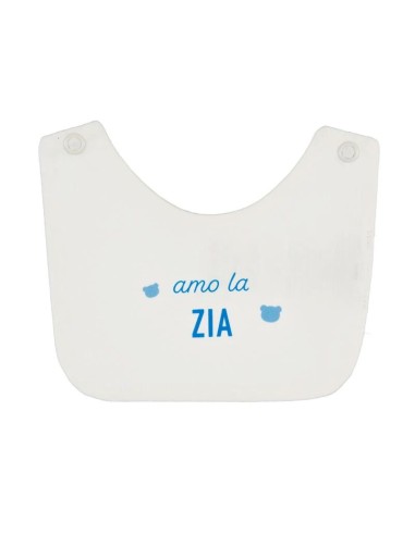 Nanan - Bavaglio Off-White Zii con Scritta "Amo Lo Zio/La Zia"