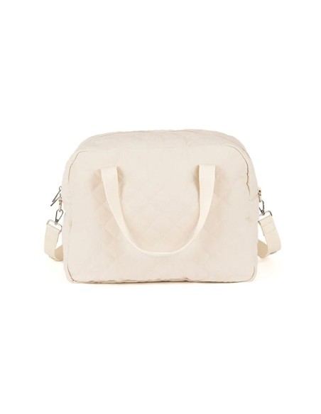 Nanan - Borsa Mamma in Tessuto Beige