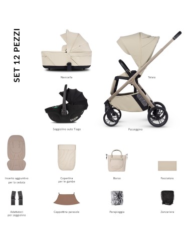 Venicci - Trio Tila Con Seggiolino Auto Tiago - Spedizione Gratuita