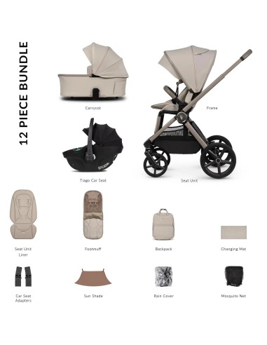 Venicci - Trio Upline 3 Con Seggiolino Auto Tiago - Spedizione Gratuita