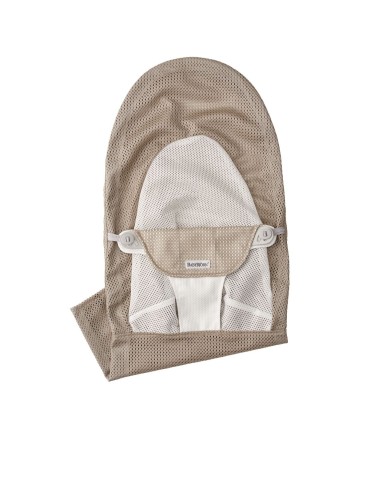 BabyBjorn - Ricambio Sdraietta in tessuto per sdraietta Baby Bouncer Balance Soft, grigio beige/bianco, rete