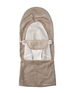 BabyBjorn - Ricambio Sdraietta in tessuto per sdraietta Baby Bouncer Balance Soft, grigio beige/bianco, rete 2