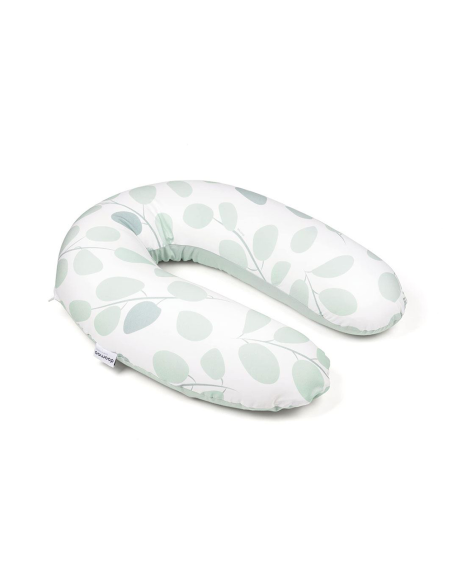 Doomoo - Cuscino per Allattamento Leaves Aqua Green