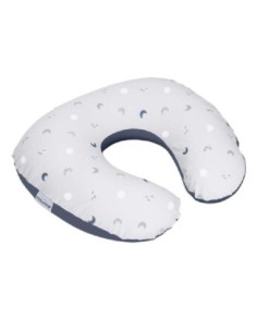 Doomoo - Cuscino per Allattamento Softy Blue Grey Moon