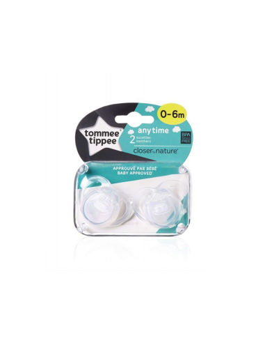 Tommee Tippee - 2 Succhietti 0-6M Any Time
