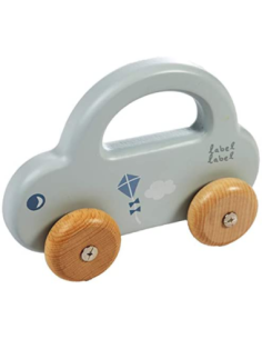 Label Label - Macchinina in Legno Blu