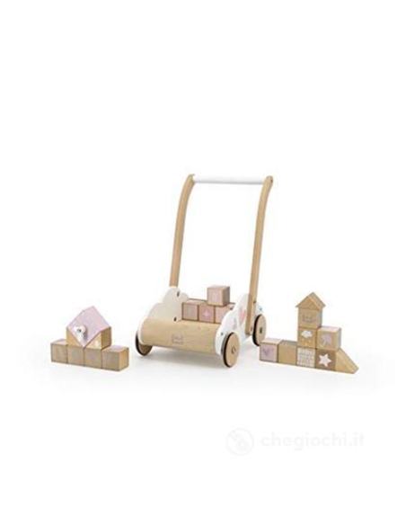 Label Label - Carrettino Primi Passi Legno