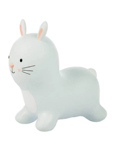 Label Label - Tryco Peluche Cavalcabile Coniglio Fluffy Azzurro Blu