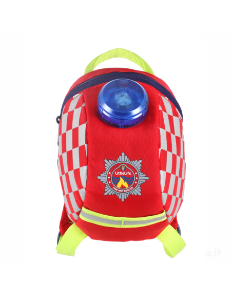 Littlelife - Zainetto Toddler Con Luce D'Emergenza Pompieri