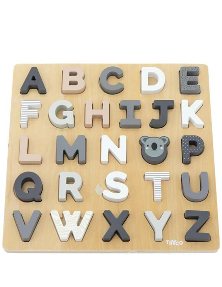 Tryco - Puzzle in Legno con Alfabeto