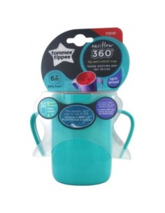 Tommee Tippee - 360° Tazza a Labbro con Manici da 6 Mesi in su 200 ml