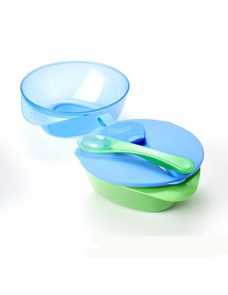 Tommee Tippee - 2 Ciotole Svezzamento con Coperchio