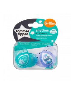 Tommee Tippee - 2 Succhietti 6-18M Any Time