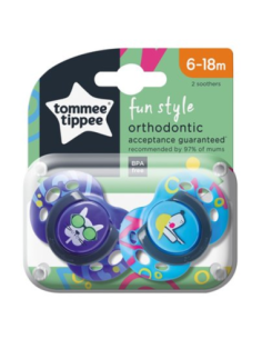 Tommee Tippee - 2 Succhietti 6-18 m Fun Style