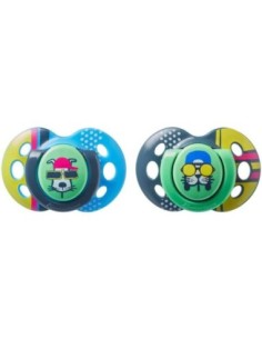 Tommee Tippee - 2 Succhietti 18-36 m Fun Style