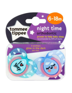 Tommee Tippee - 2 Succhietti 6-18m Night Time