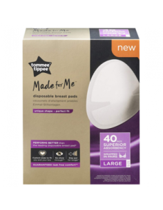 Tommee Tippee - Made For Me 40 Grandi Pads per L'allattamento Monouso Large