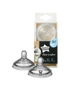 Tommee Tippee - 2 Tettarelle CTN 3M+ Flusso Medio