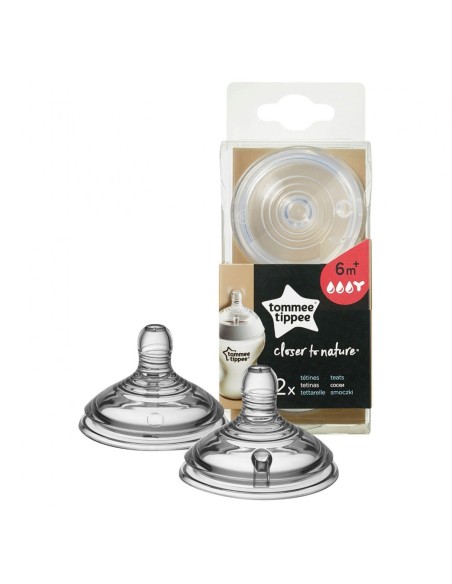 Tommee Tippee - 2 Tettarelle CTN 6M+ Flusso Pappa