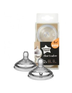 Tommee Tippee - 2 Tettarelle CTN  6M+ Flusso Veloce
