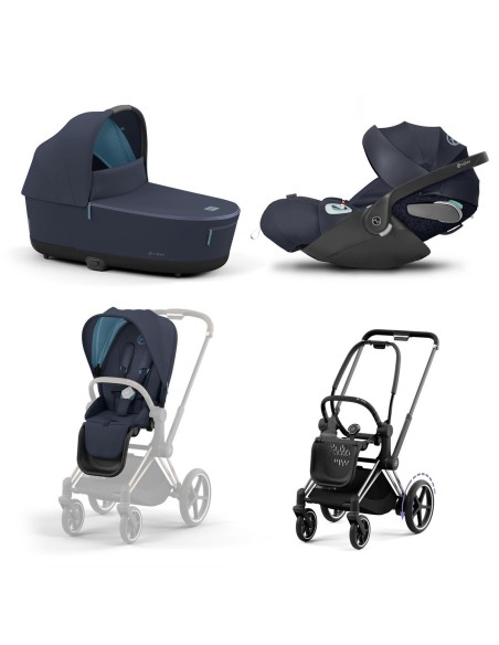 Cybex Platinum - Trio e-Priam Chrome Black - Spedizione Gratuita