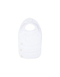 Lassig - Bavaglino Newborn White 3 pz