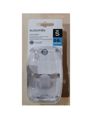 Suavinex - Succhietto 100% Silicone Fis Pro 0/6M Trasparente